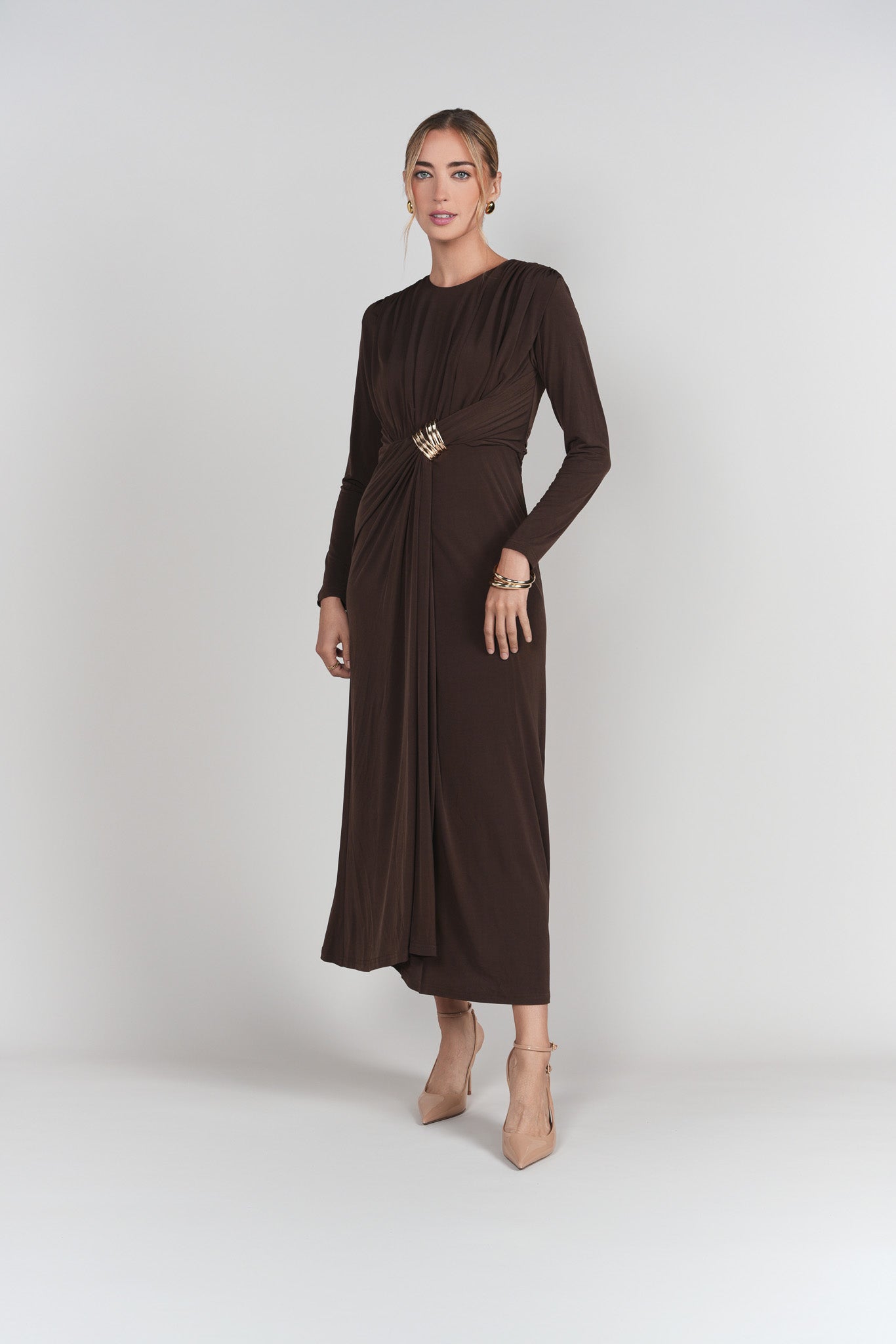 Draped Front Dress