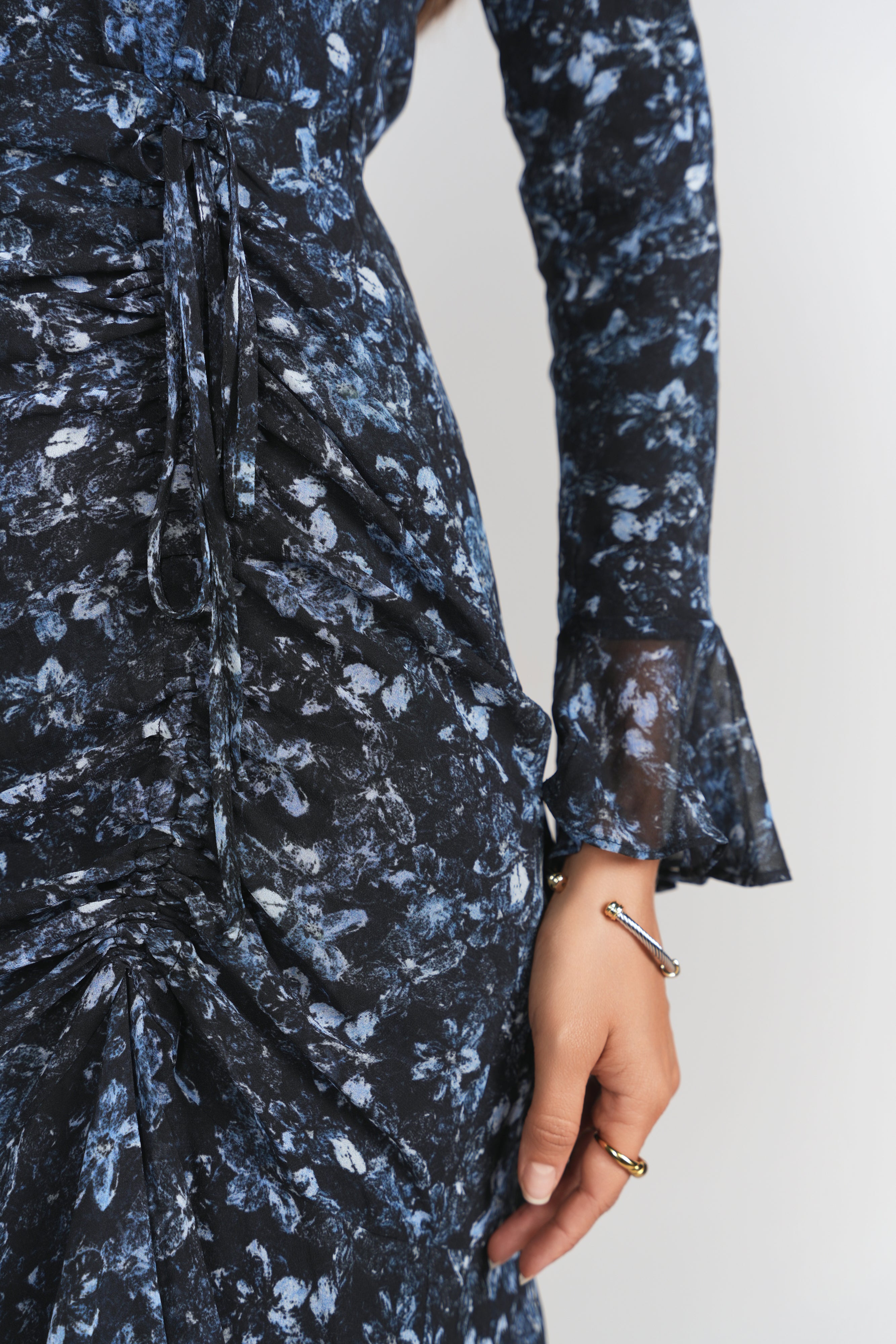 winter garden dress Black Winter Garden Mini Dress Long Sleeves FARM Rio