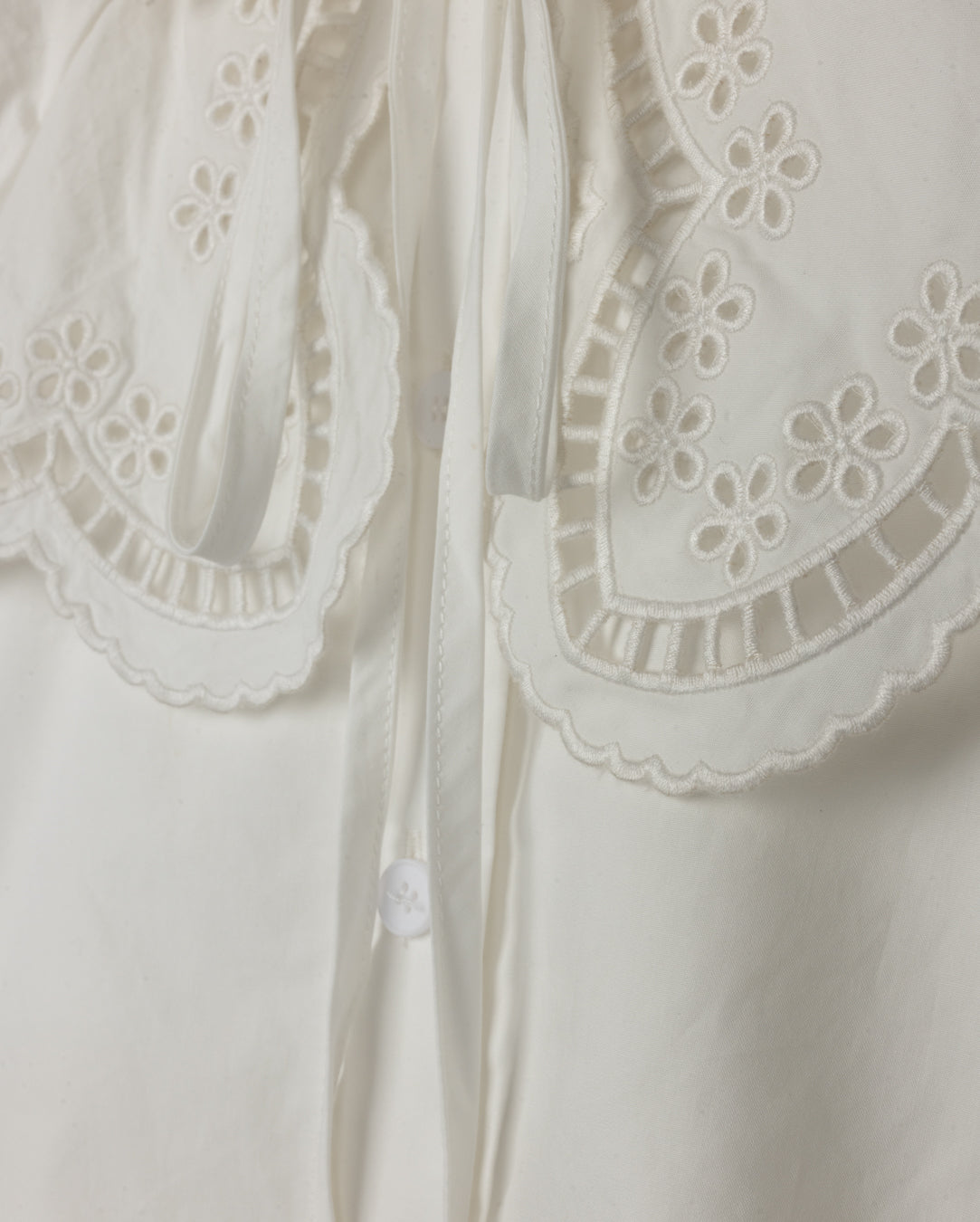 Alice Cape Blouse- White