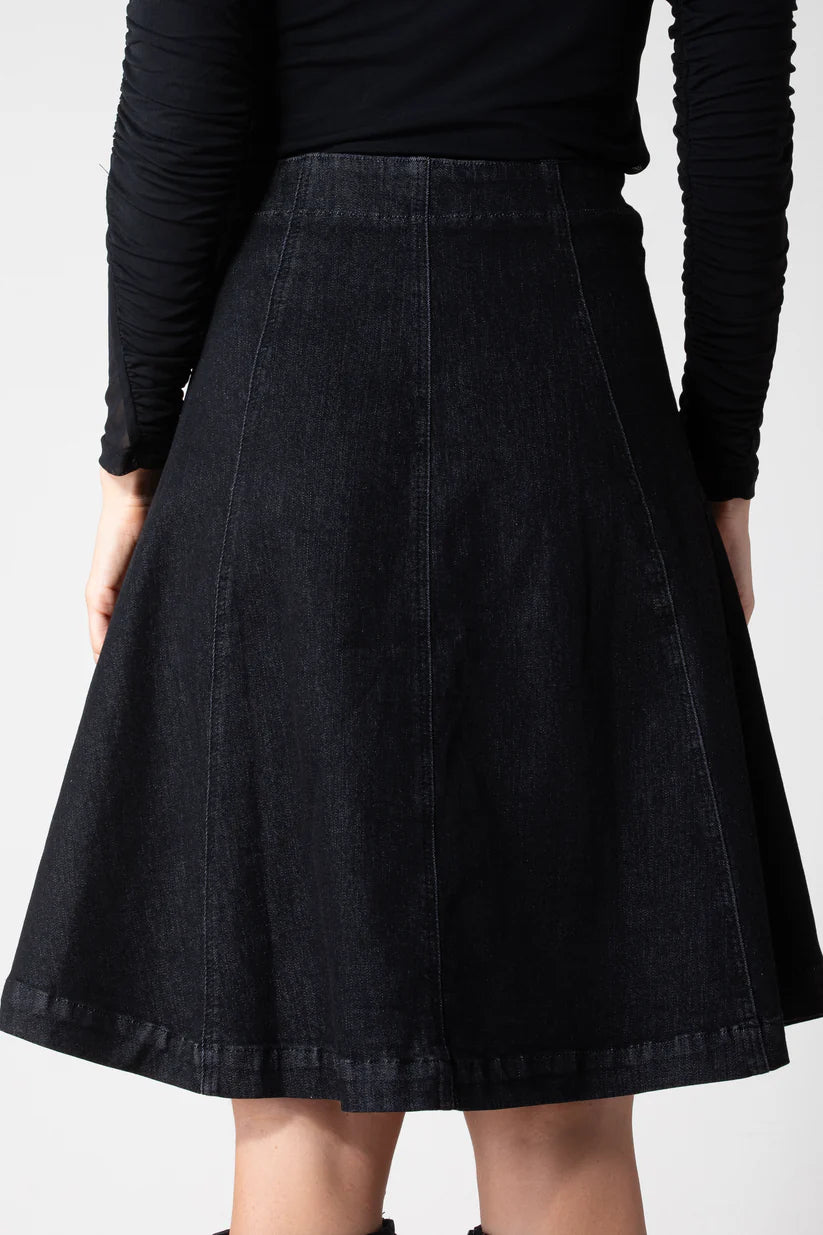 Carme Skirt- Black Denim