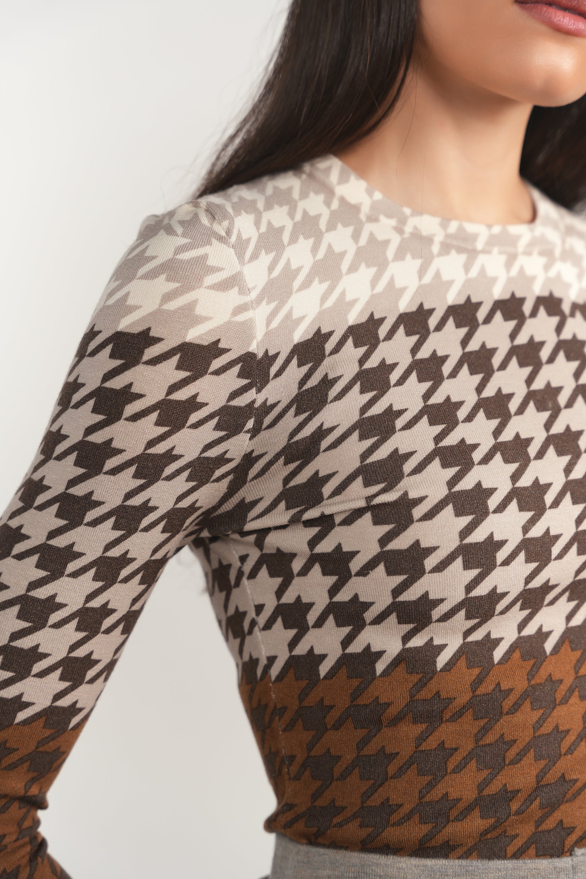 Kasai Sweater - Houndstooth