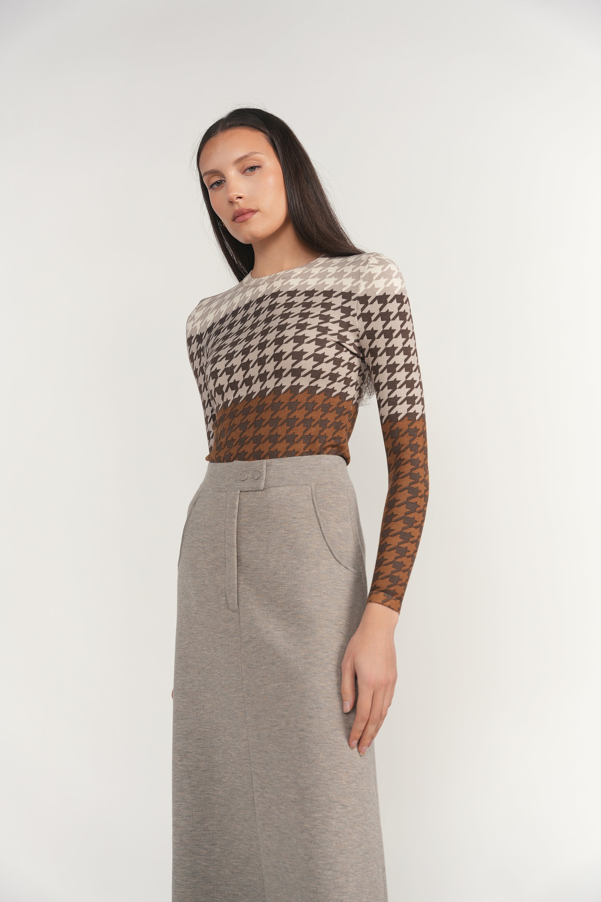 Kasai Sweater - Houndstooth