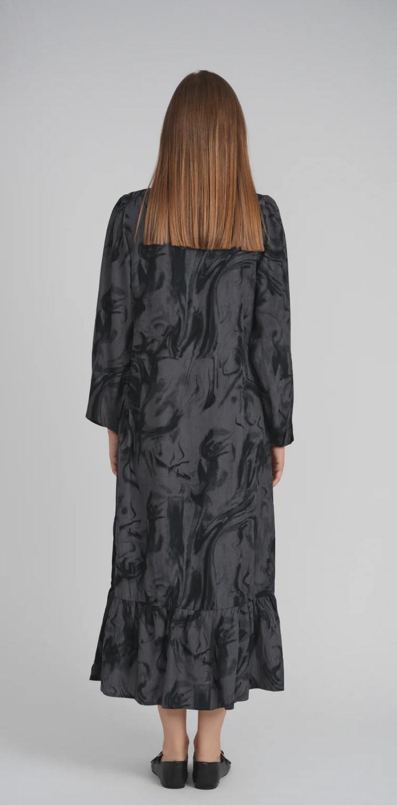 Hailey Dress- Black Smoke