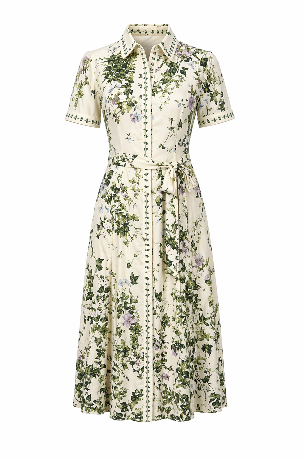 ivory print dress Ivory Print Ruffle Dress