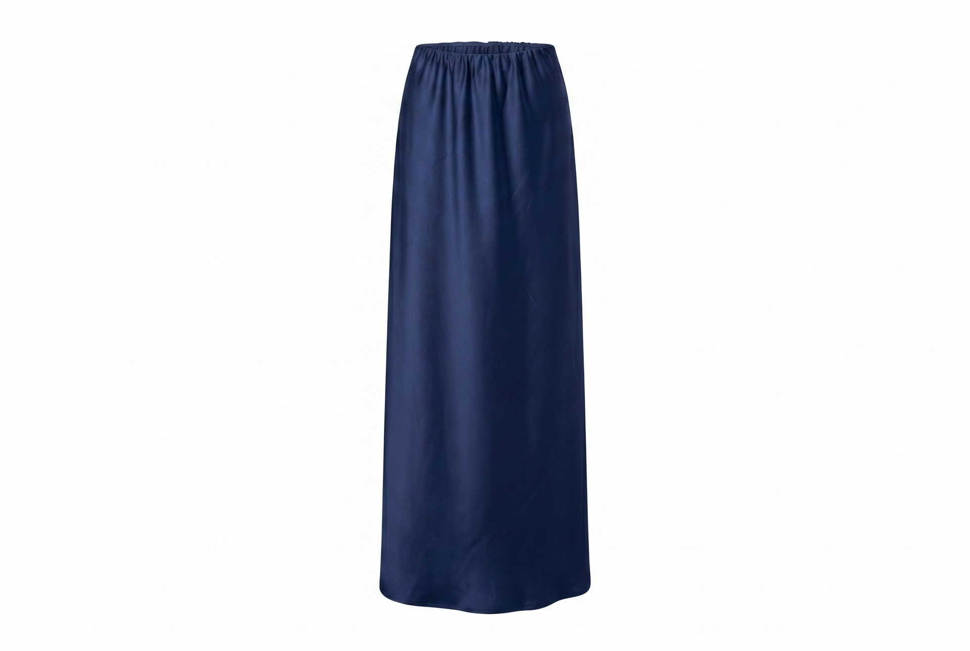 Blue Satin Skirt - Blue