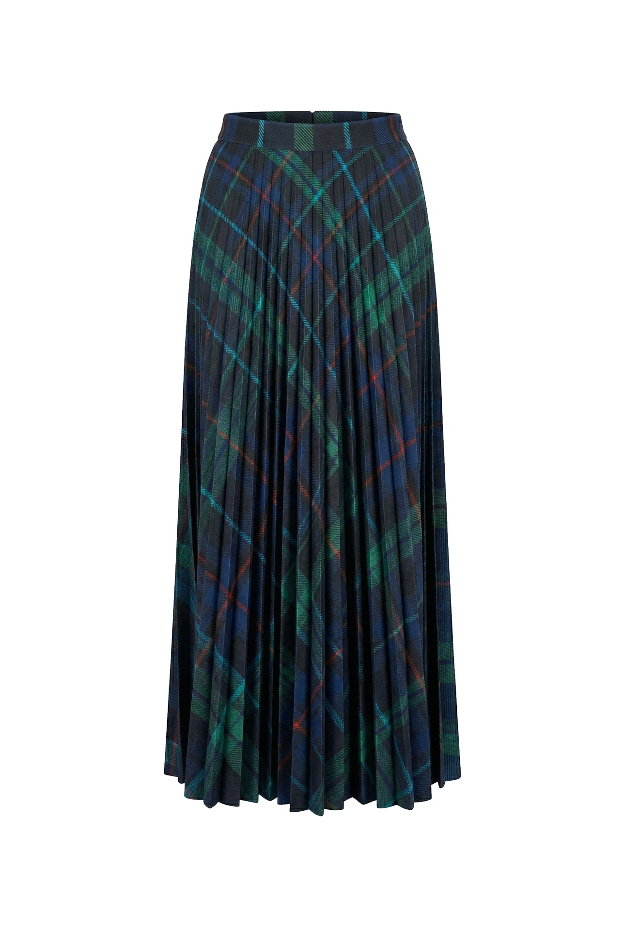 Patterned Pleated Skirt - Multi