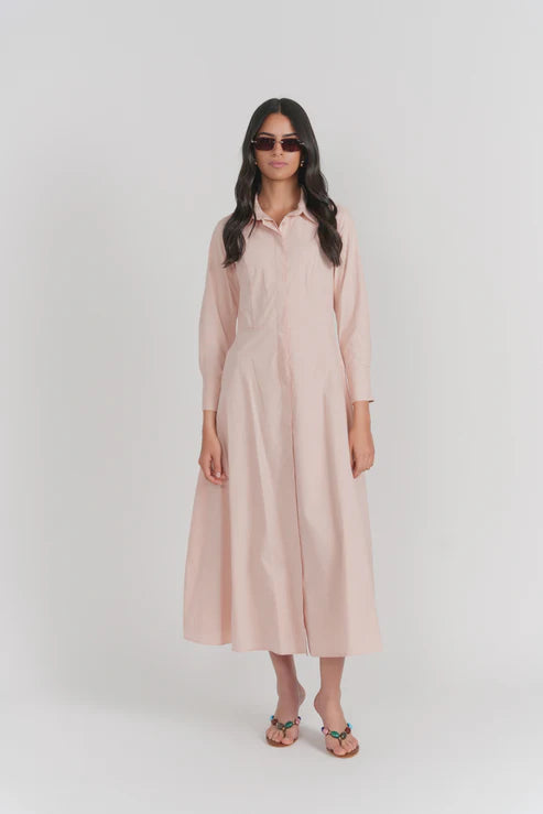 Sicilia Dress- Powder Rose