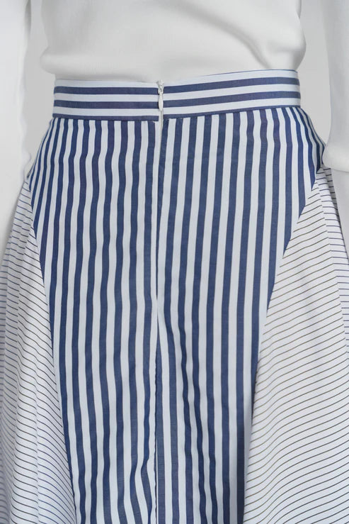 Samos Skirt- Blue Stripe