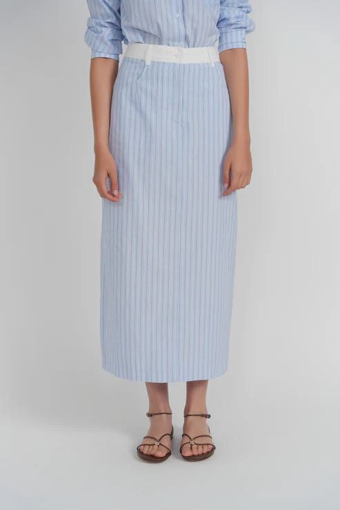 Porto Skirt- Nautical Stripe