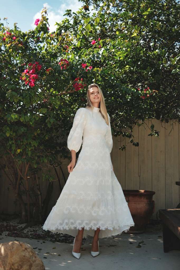 Lace White Hi-low Dress
