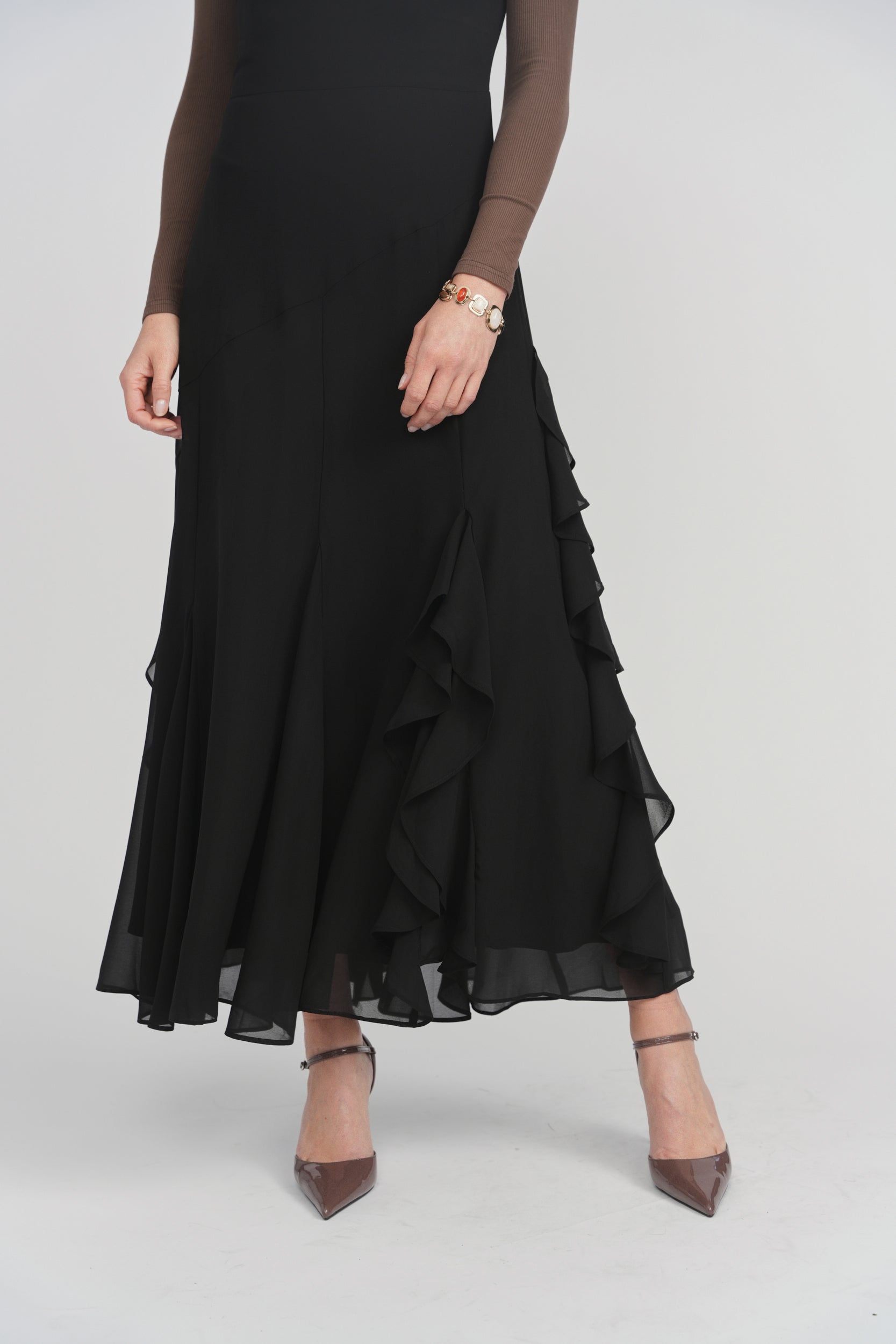 Serena Flowy Maxi - Black