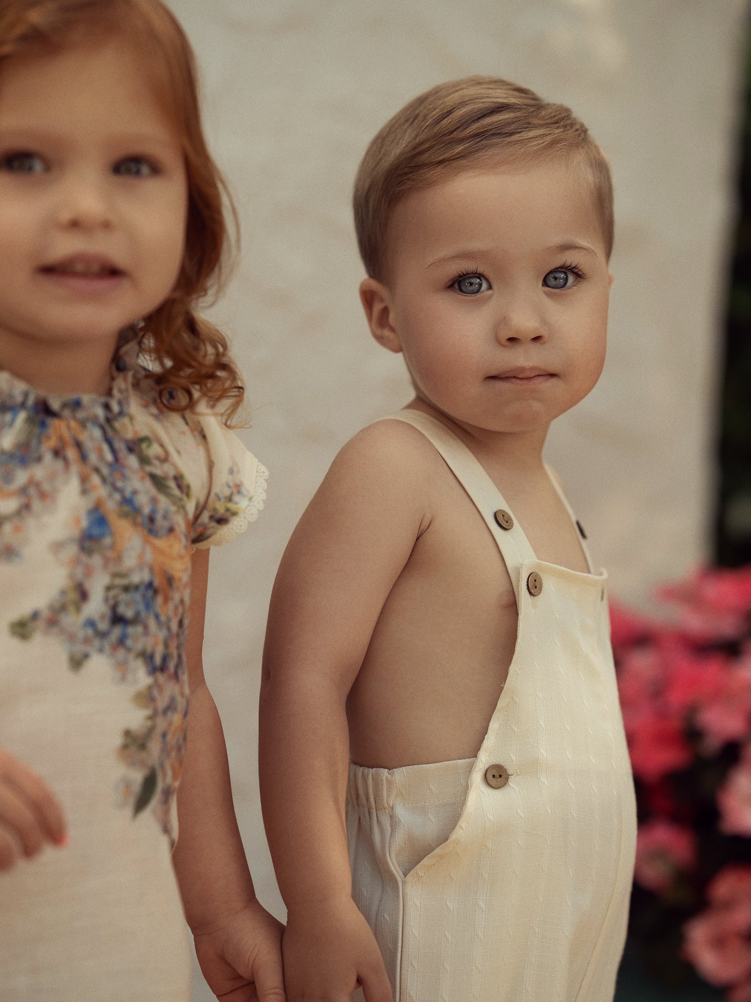 SB6CY2919O Boys Overall- Ivory