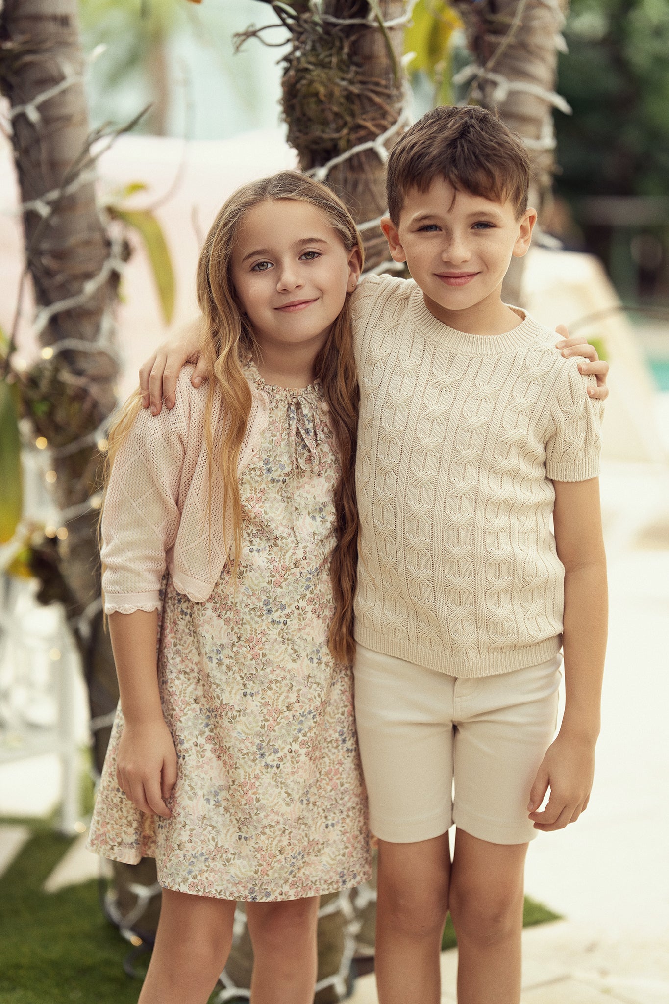 SB6CY2988D Girls Dress- Cream