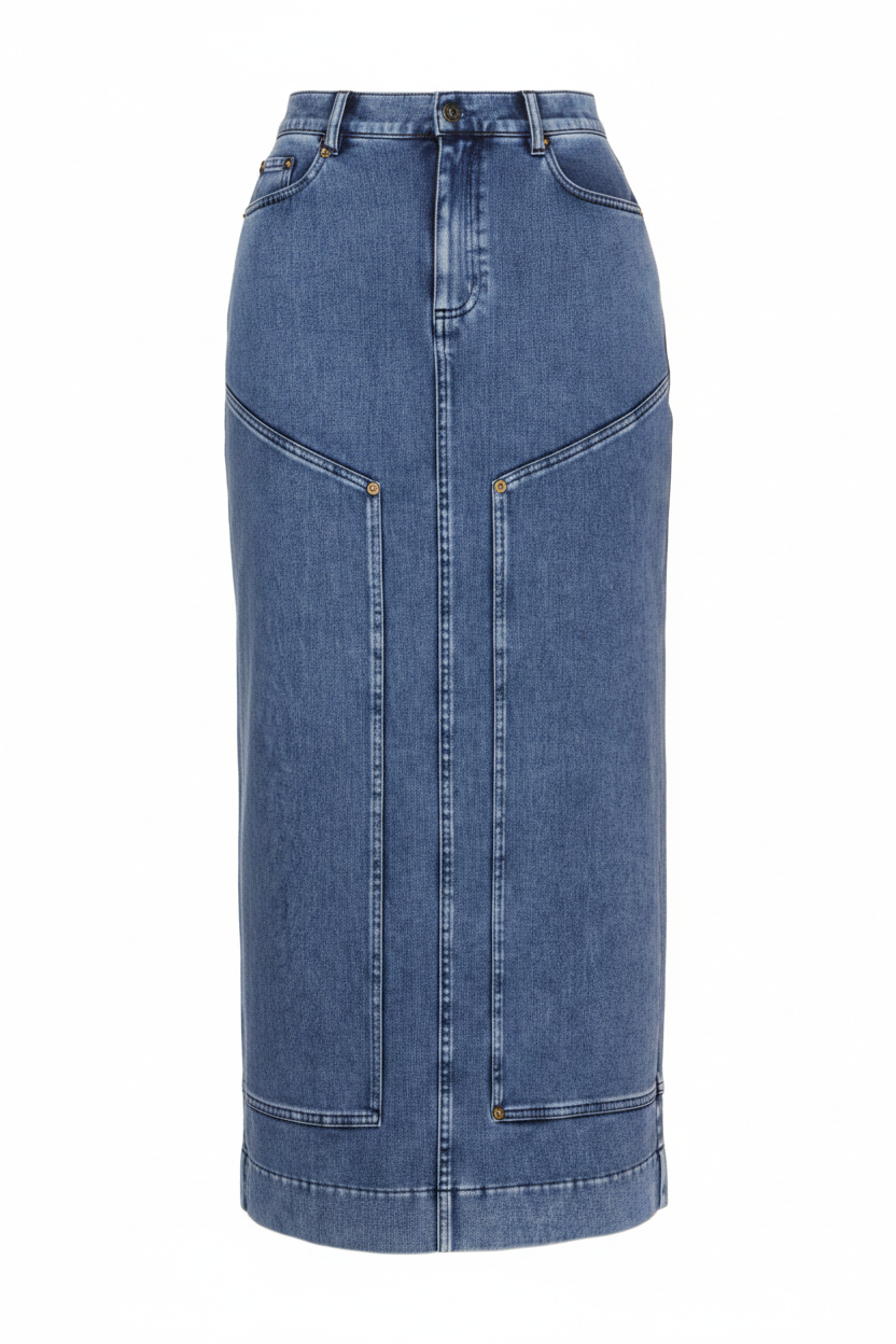 Kama Skirt in Dark Wash Denim