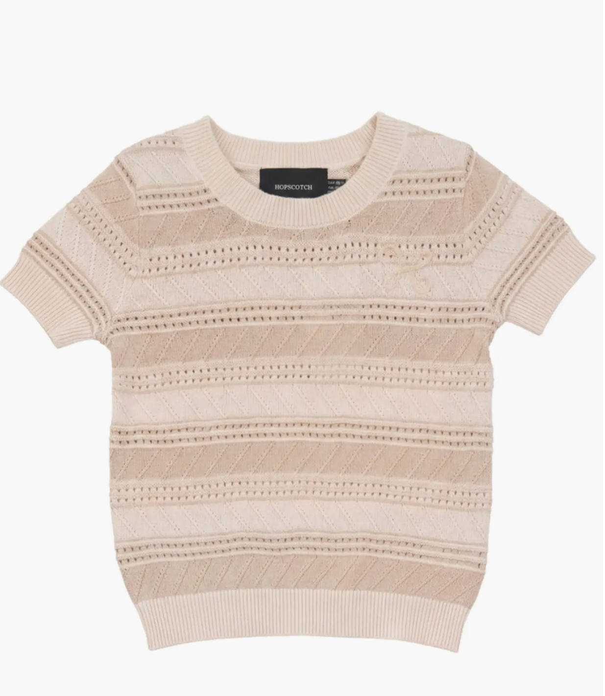 Hopscotch Knit Top Boys- Dark Almond