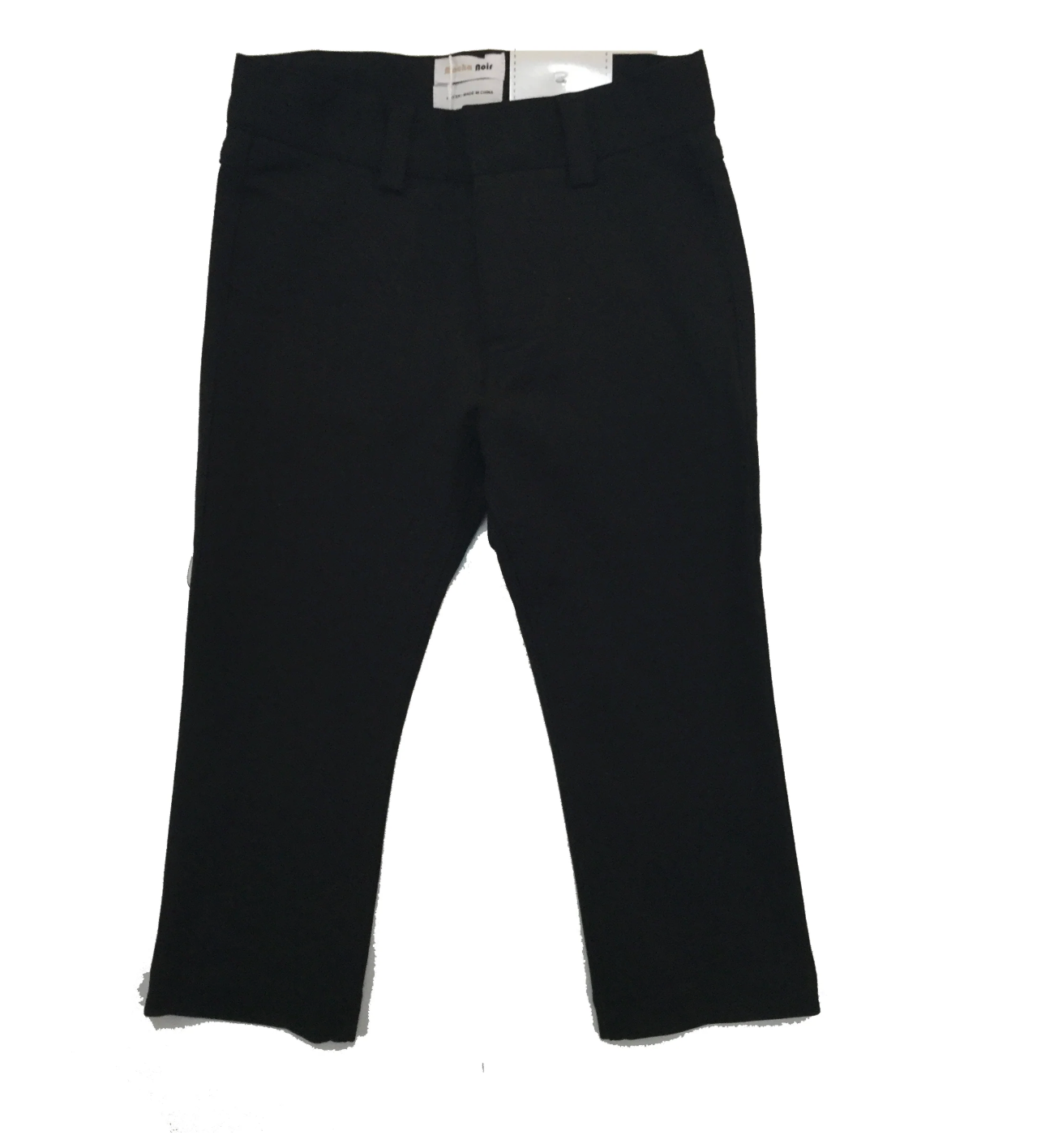 Skinny Fit Boys Dress Pants- Black