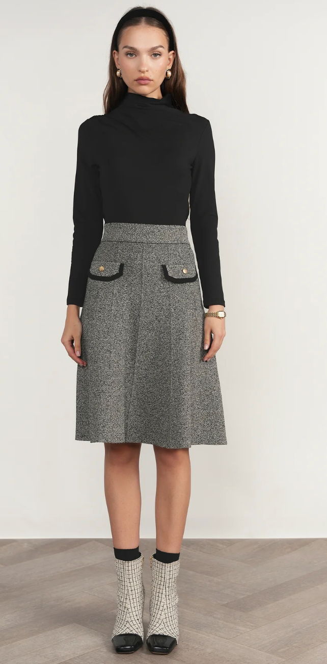Trent - Black Tweed 23 Short