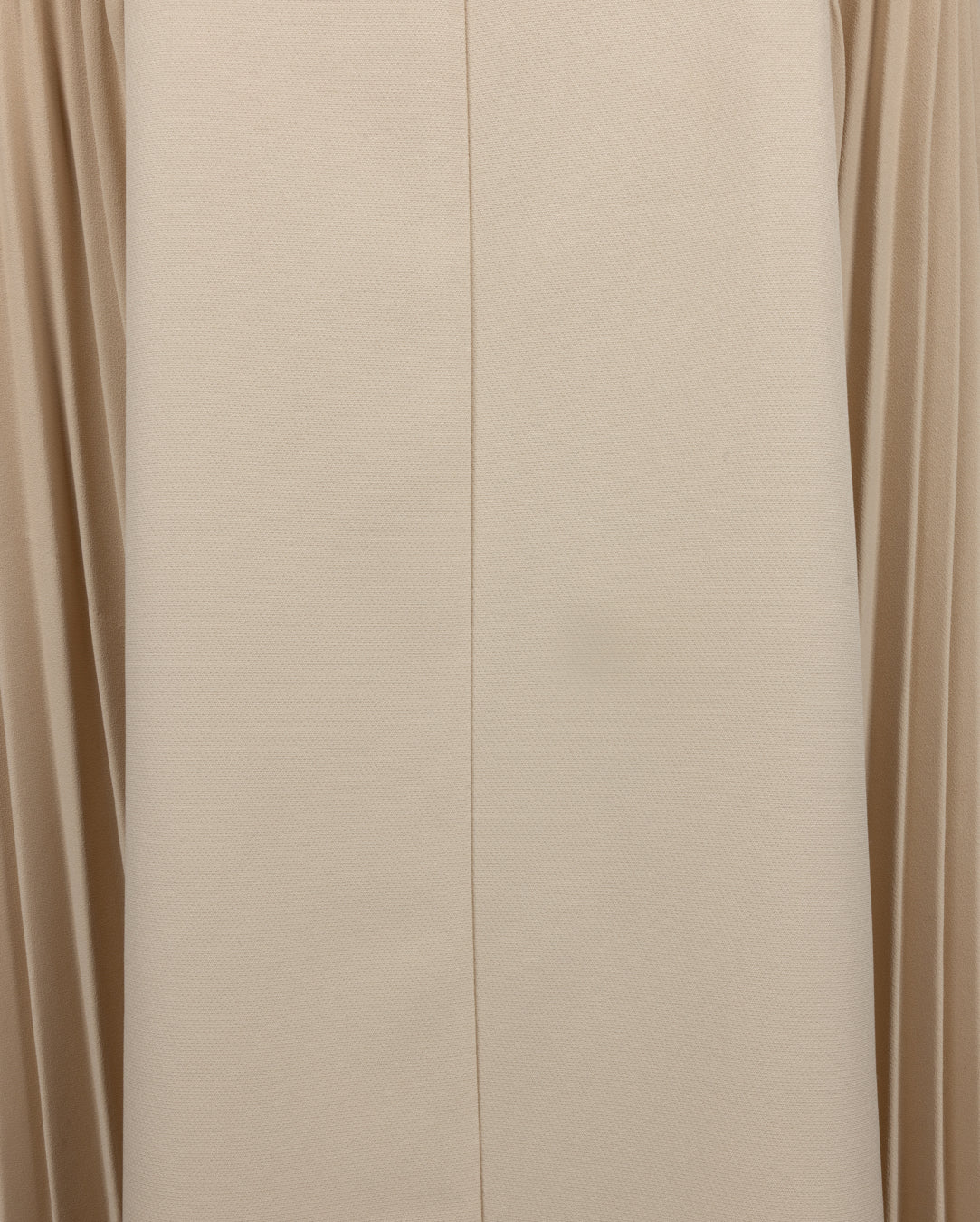 Side Pleated Jumper- Beige