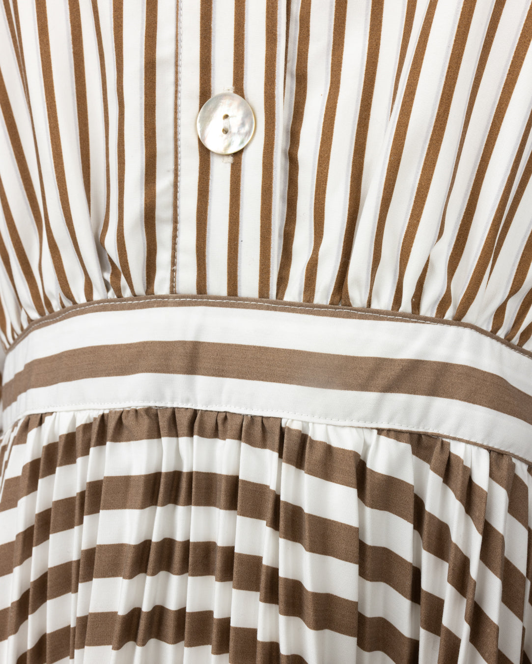 Stripe Button Dress- Stripe