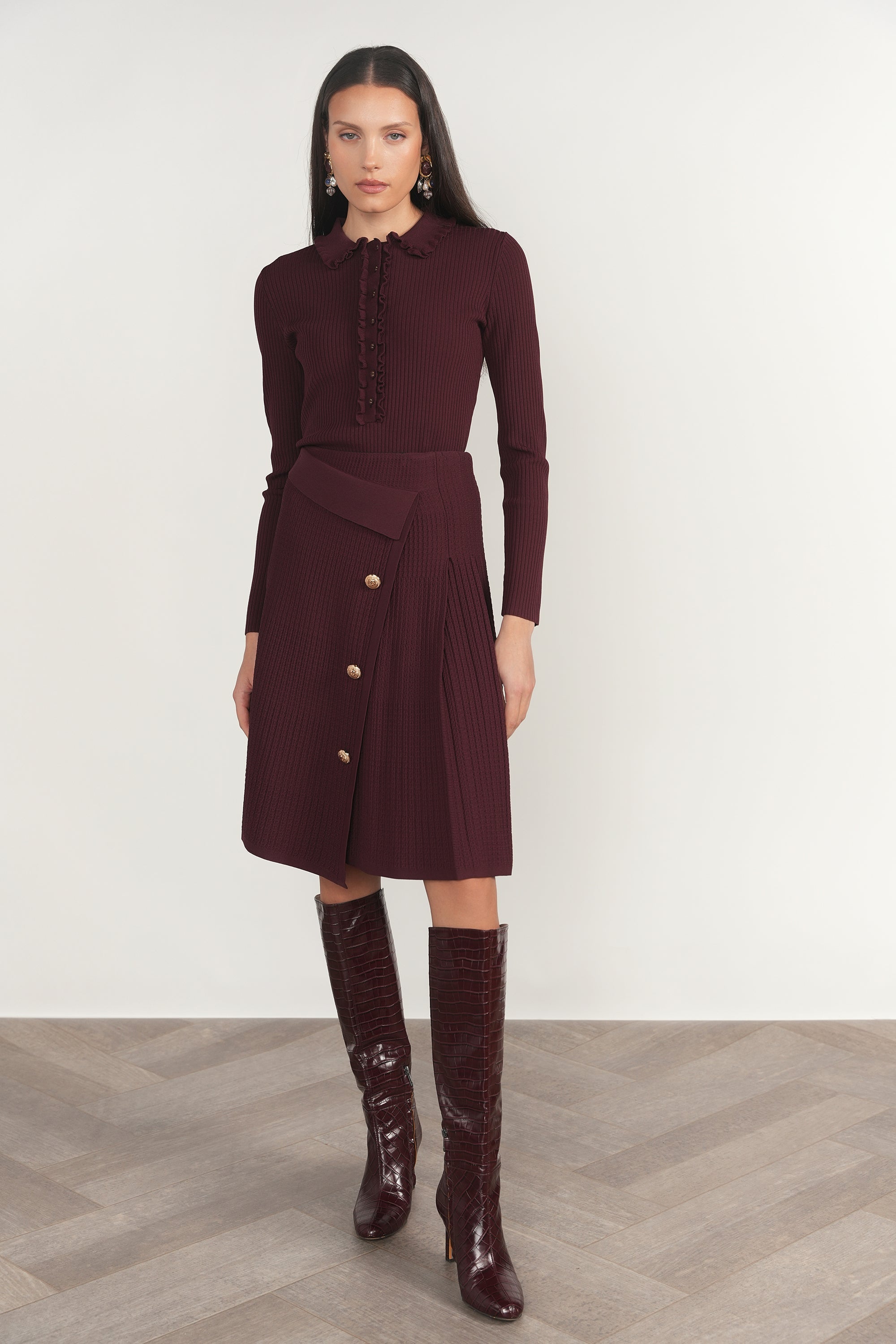 Adour Skirt - Antique Berry