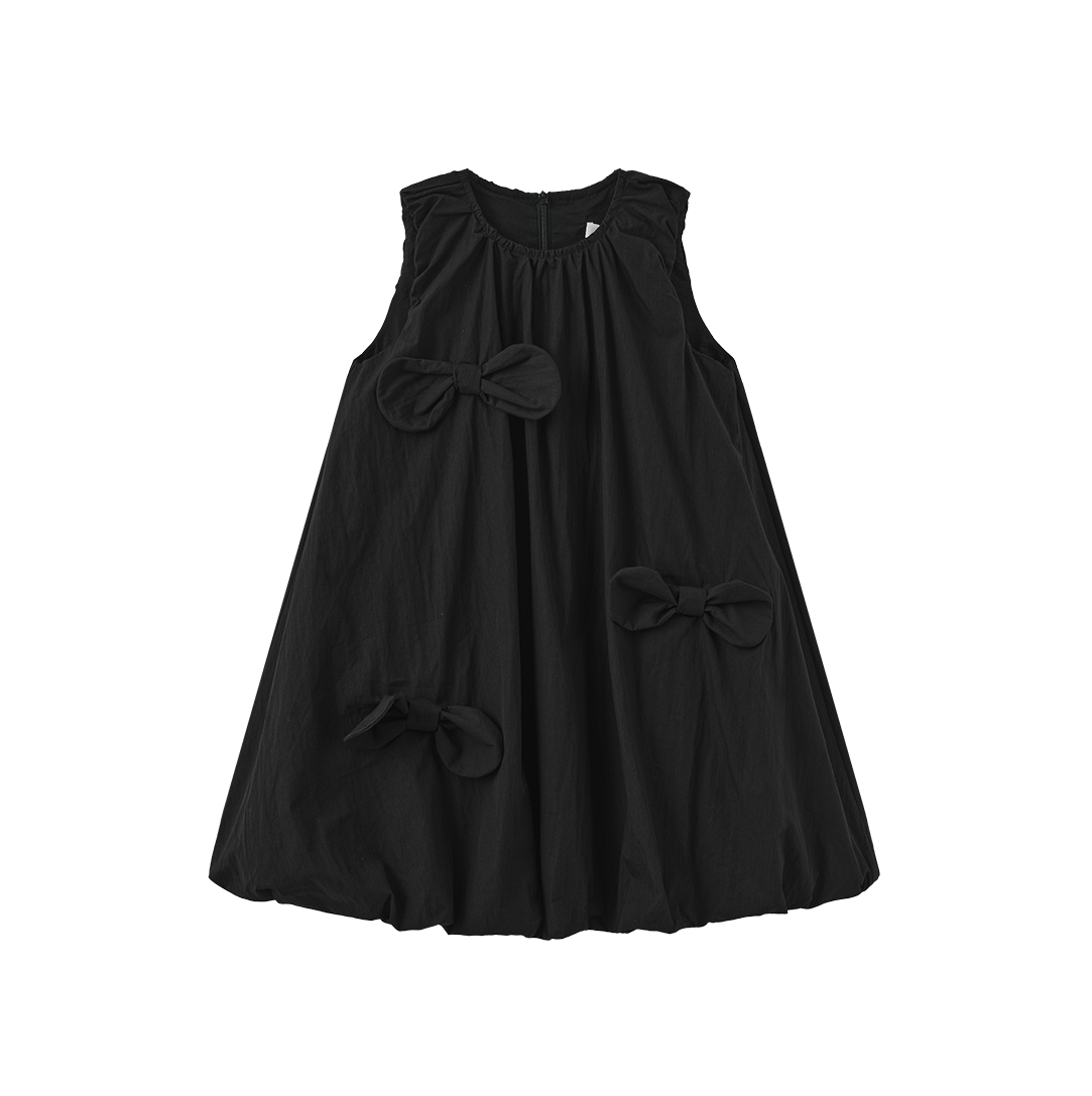 Bow Bubble Jumper - Black
