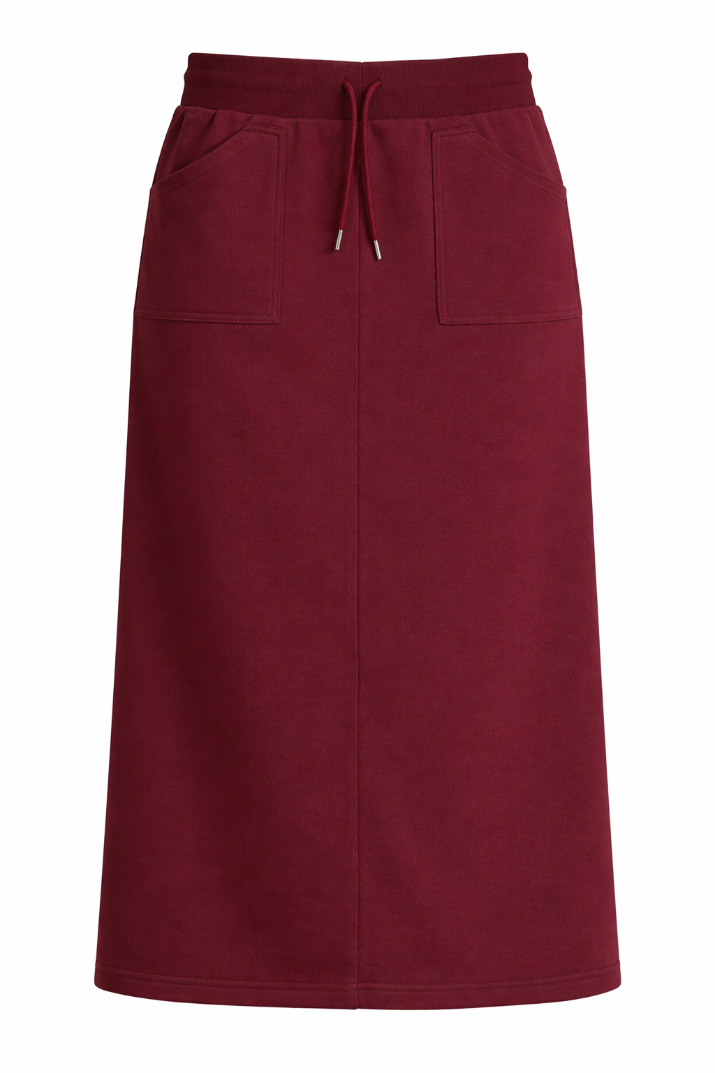 Cargo Sweat Skirt - Burgundy