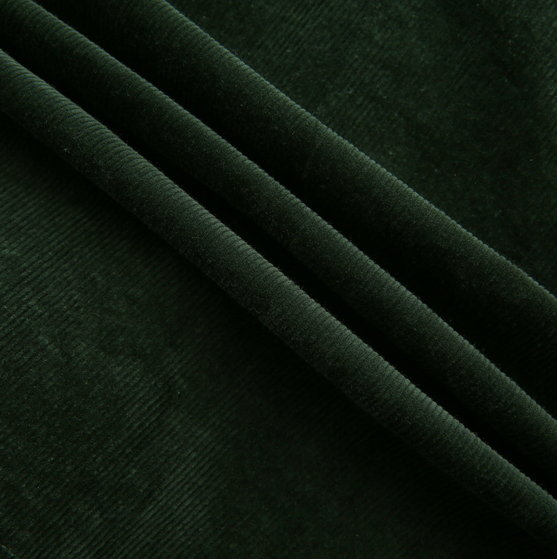 Corduroy Combo Pleated Skirt - Hunter