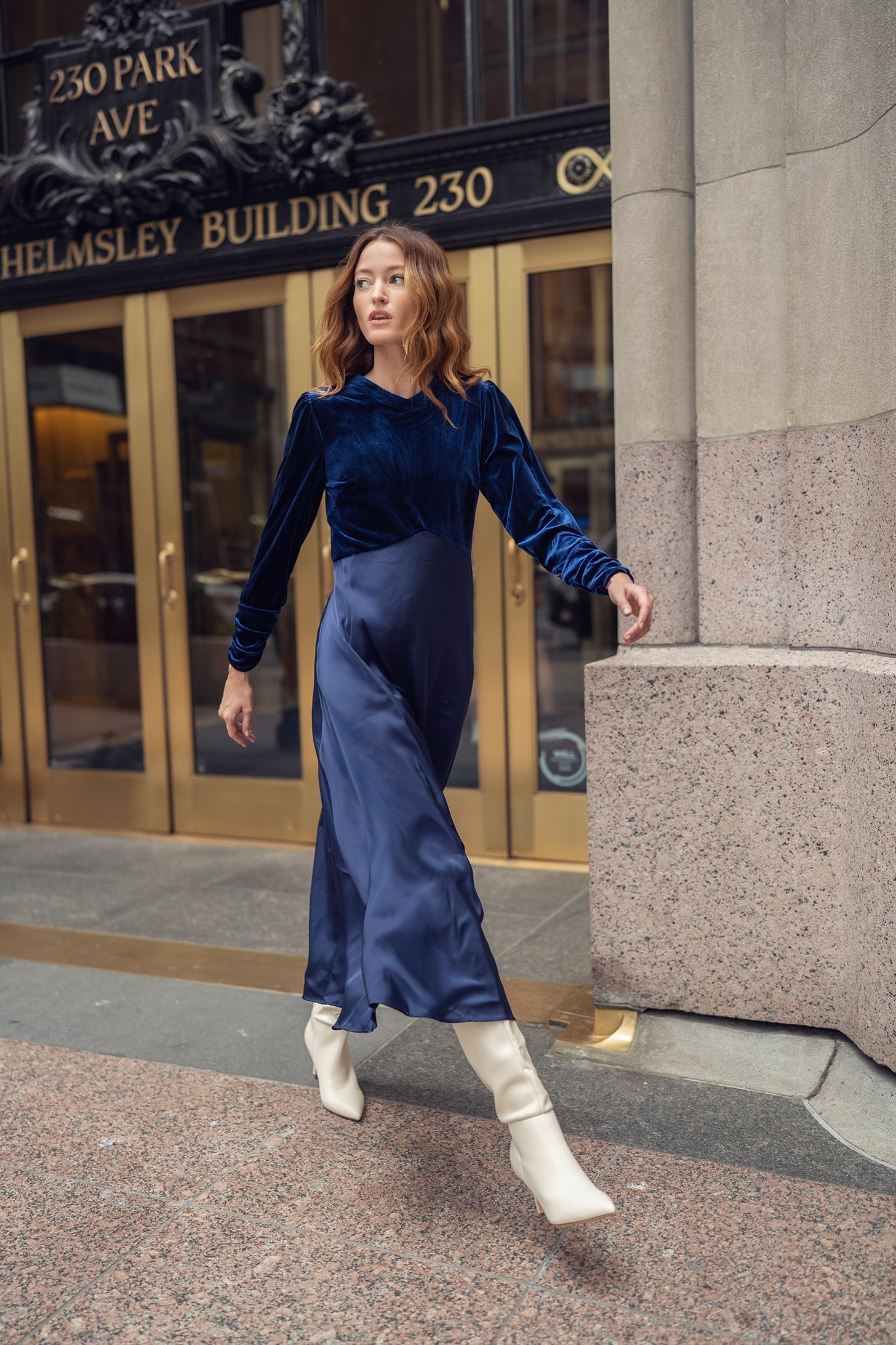 D5022 Dress - Navy