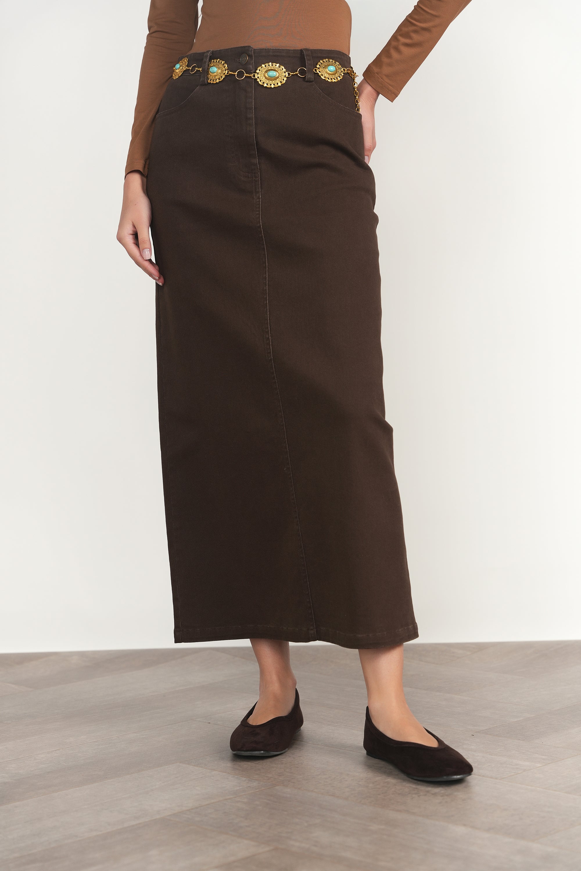 Elbe Skirt in Fudge – image 5