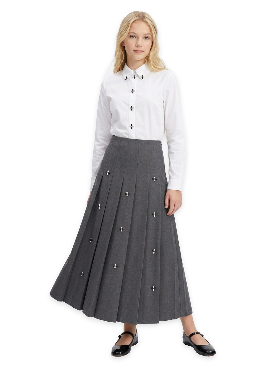 Legend Teen Shirt with Rhinestone - Off White