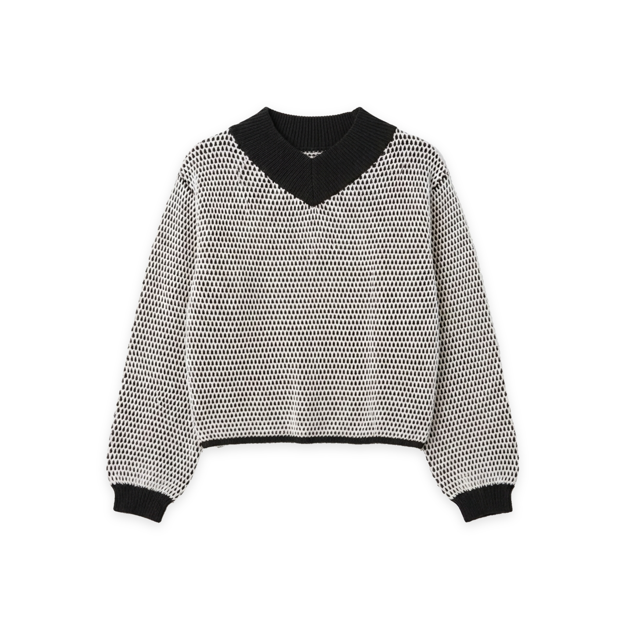 Noni Teen Two Tone Knit - Black
