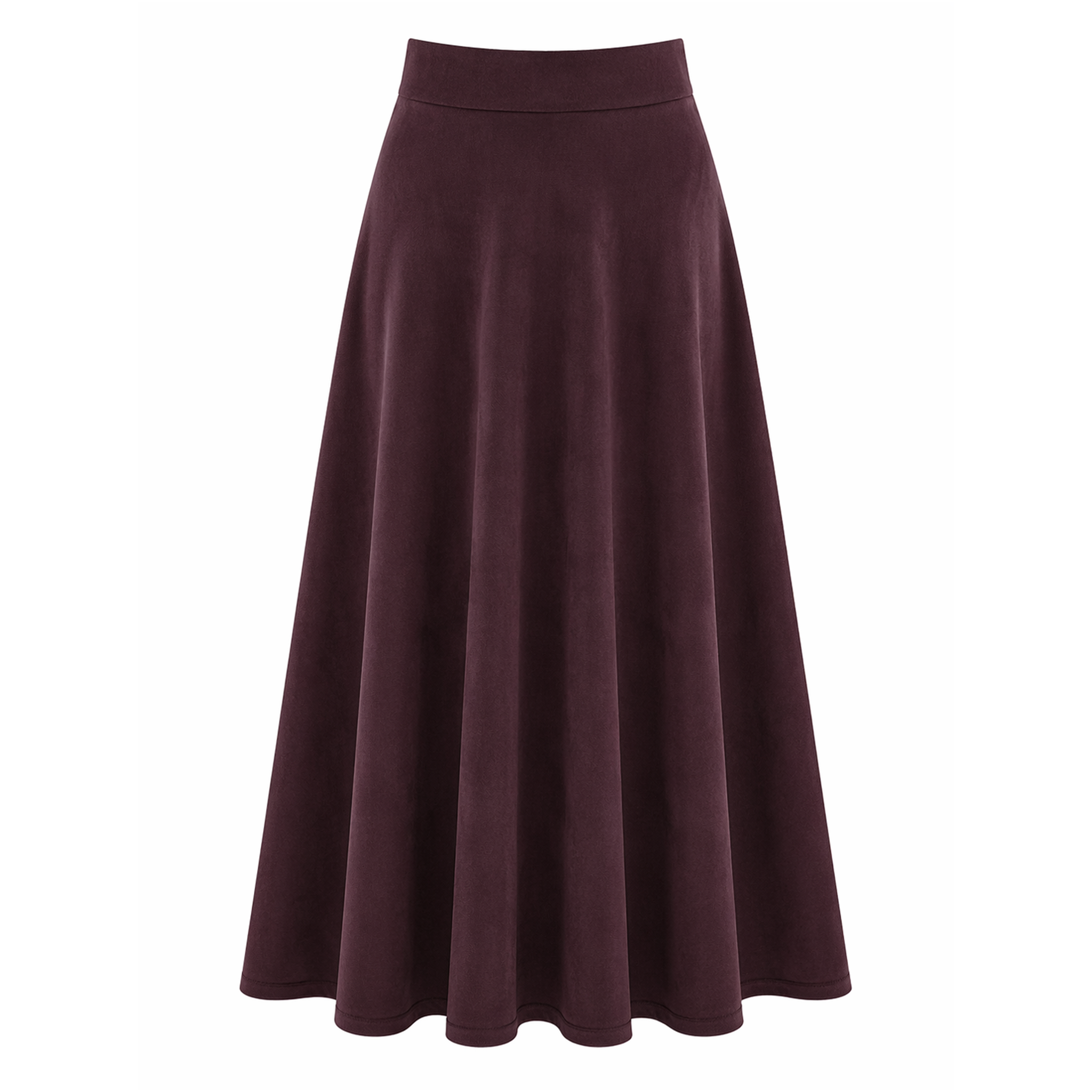 Noni Teens Suede Midi Skirt - Burgundy