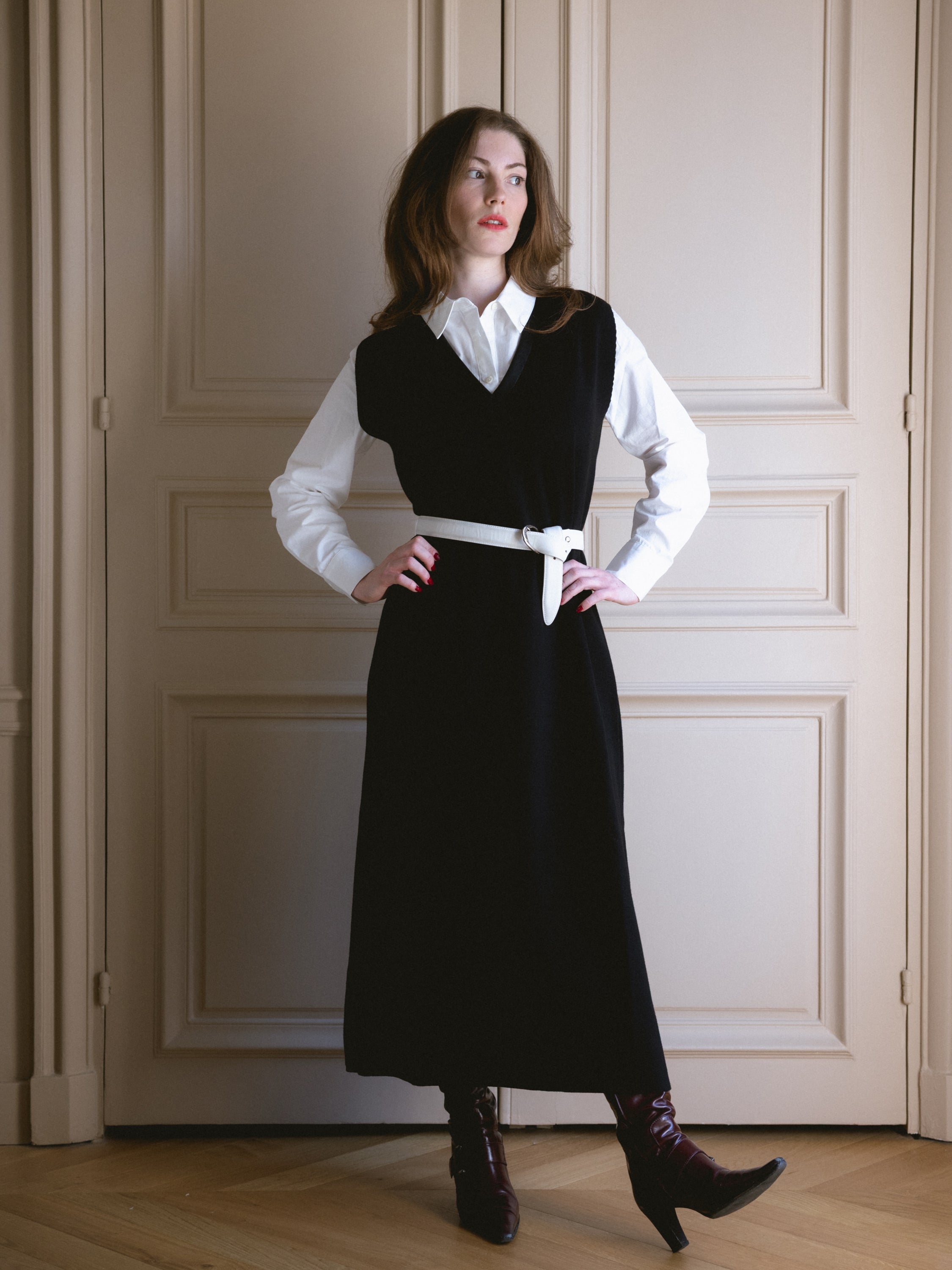 Richmond Dress - Black/White