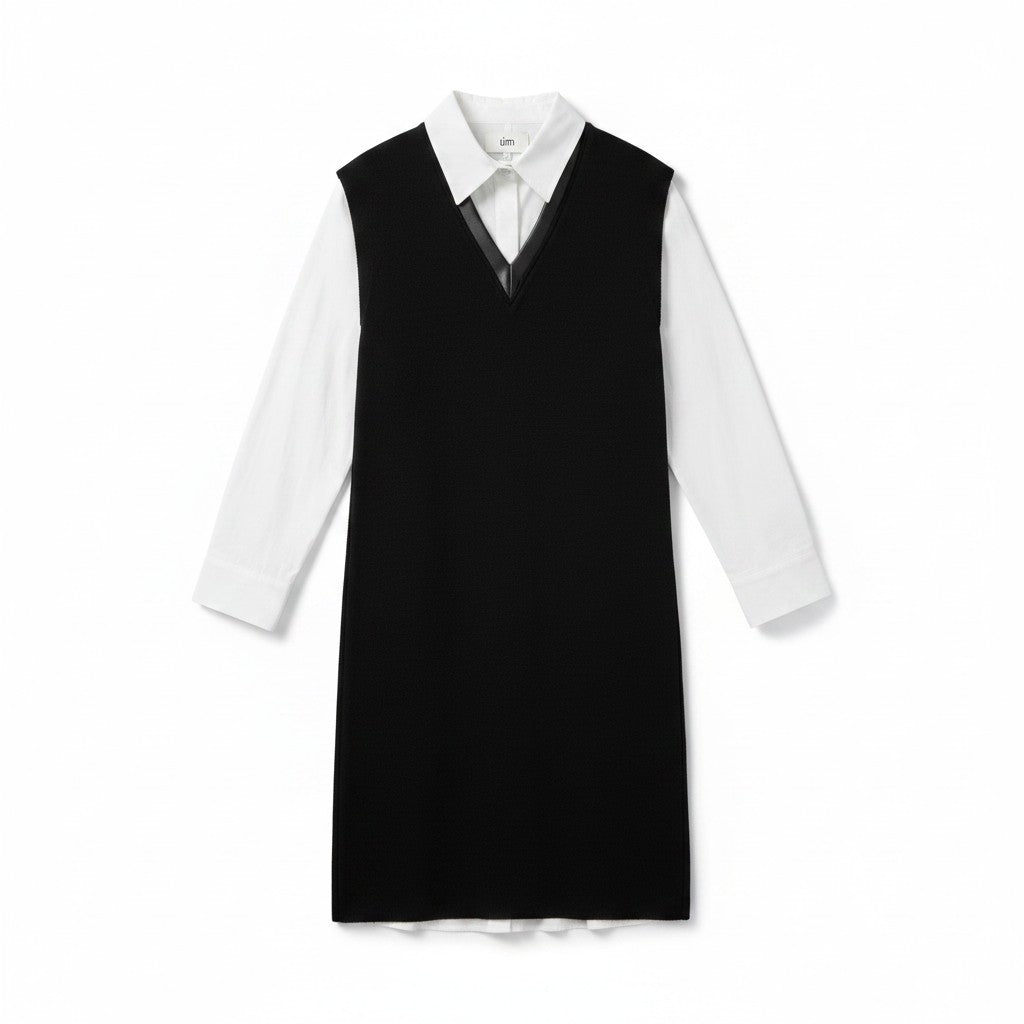 Richmond Dress - Black/White
