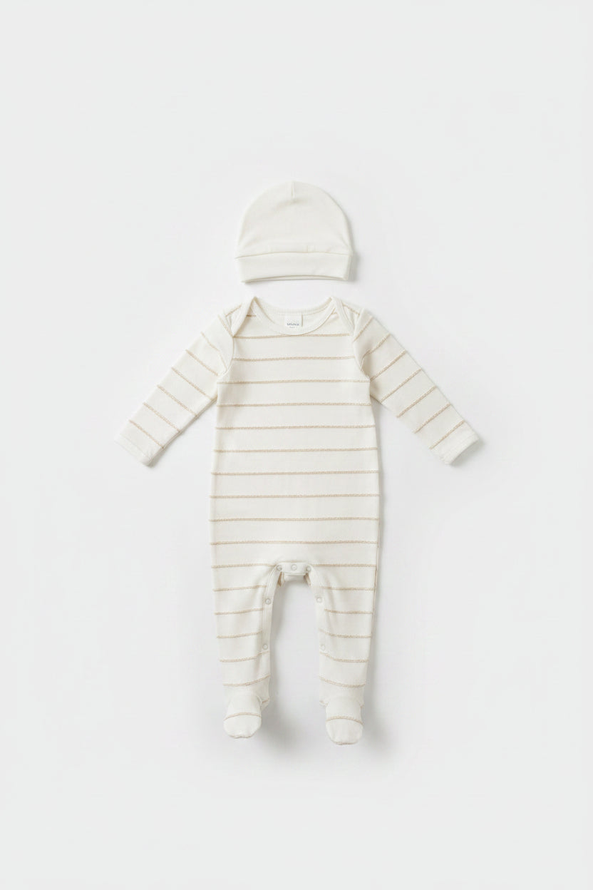 SB6CY2962 Baby Romper- Beige