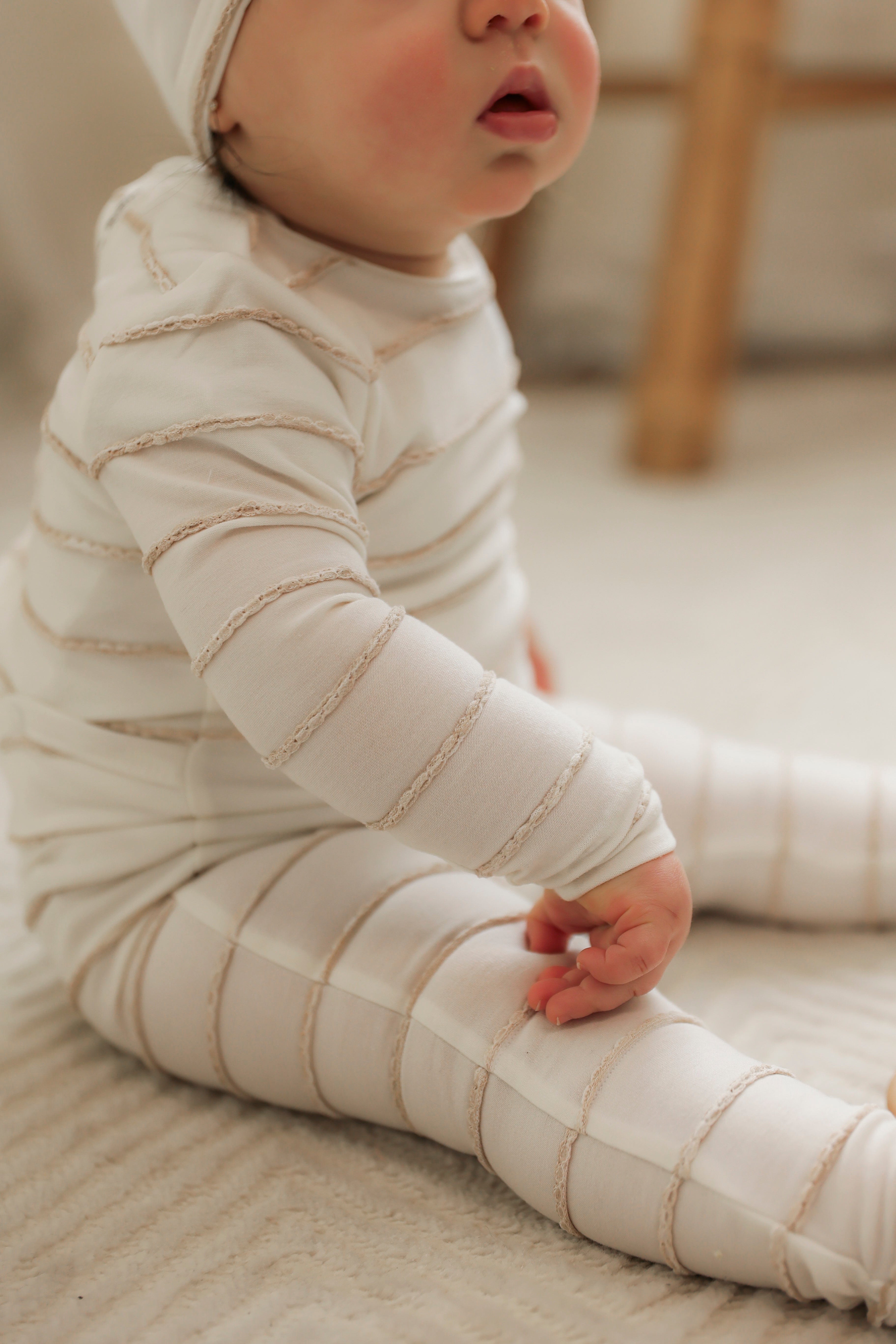 SB6CY2962 Baby Romper- Beige