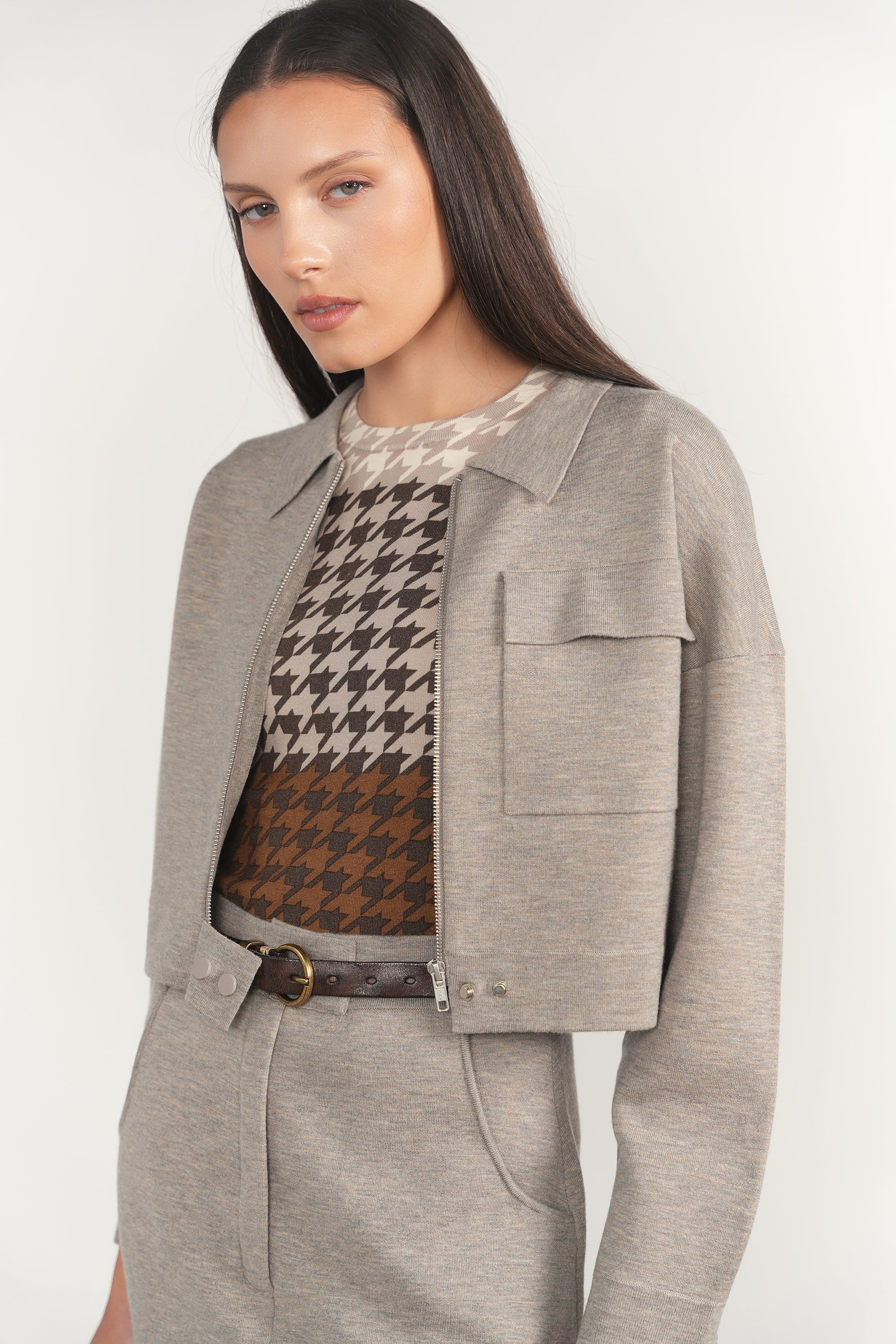 Seine Jacket - Greige Marl