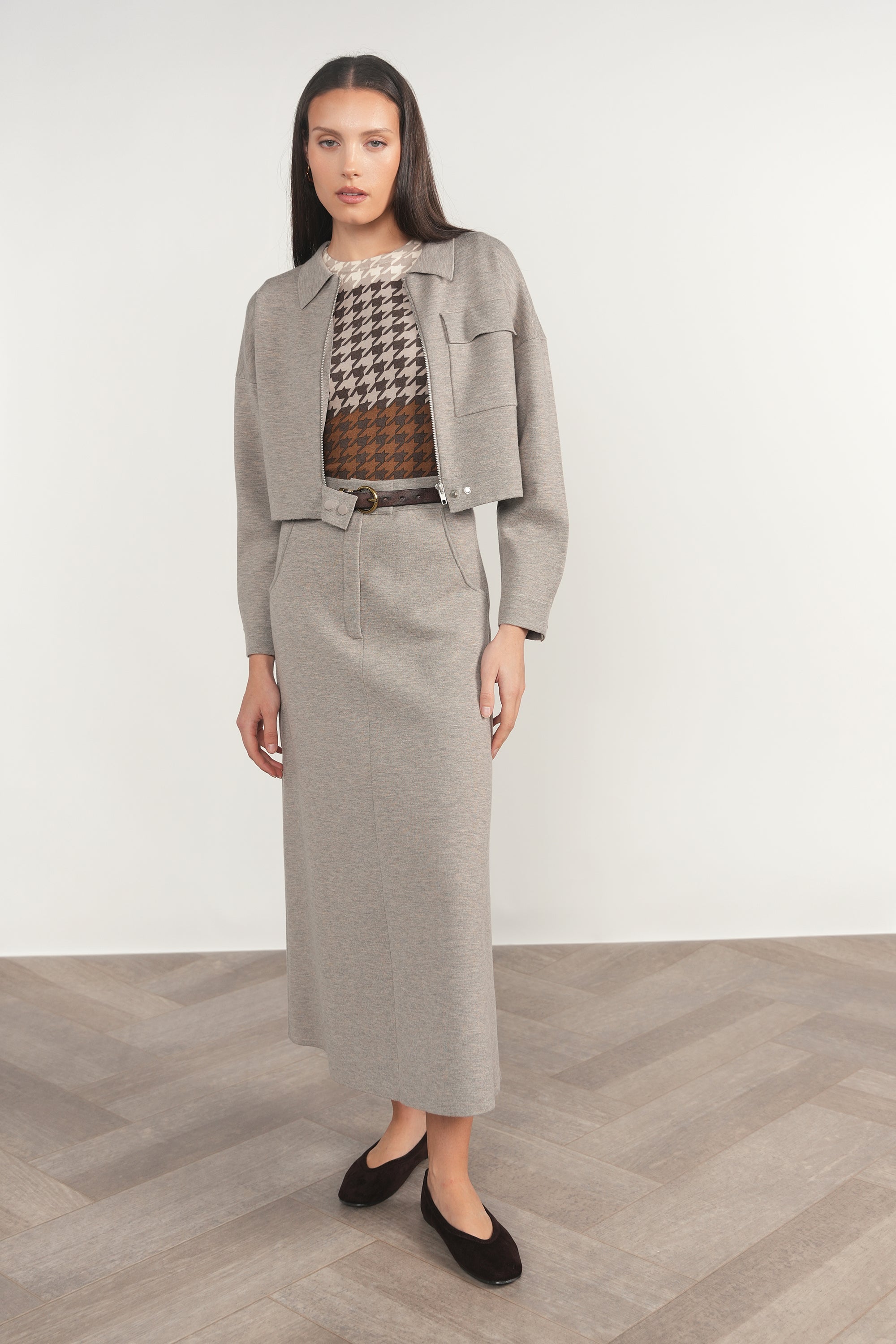 Seine Jacket - Greige Marl