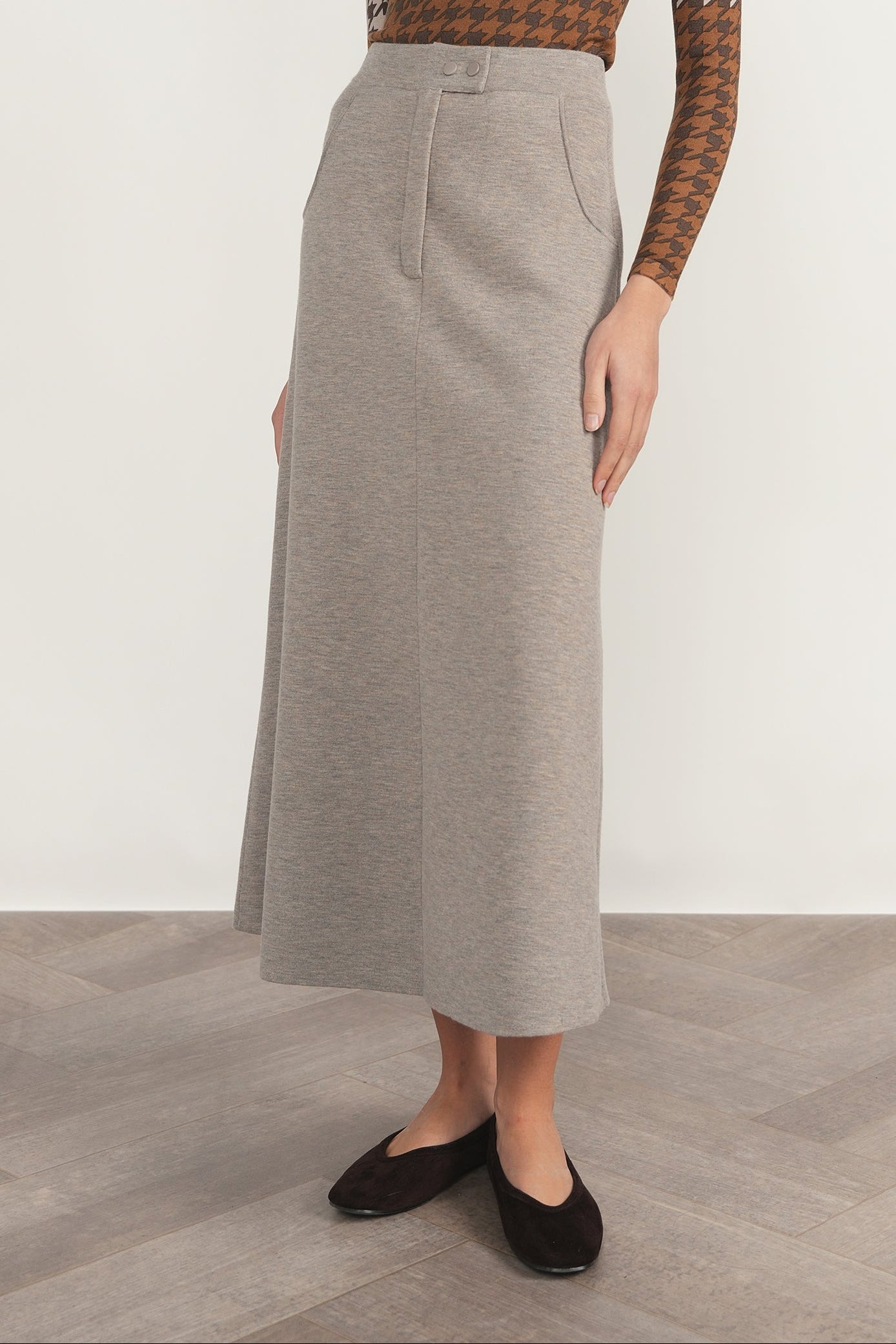 Seine Skirt - Greige Marl