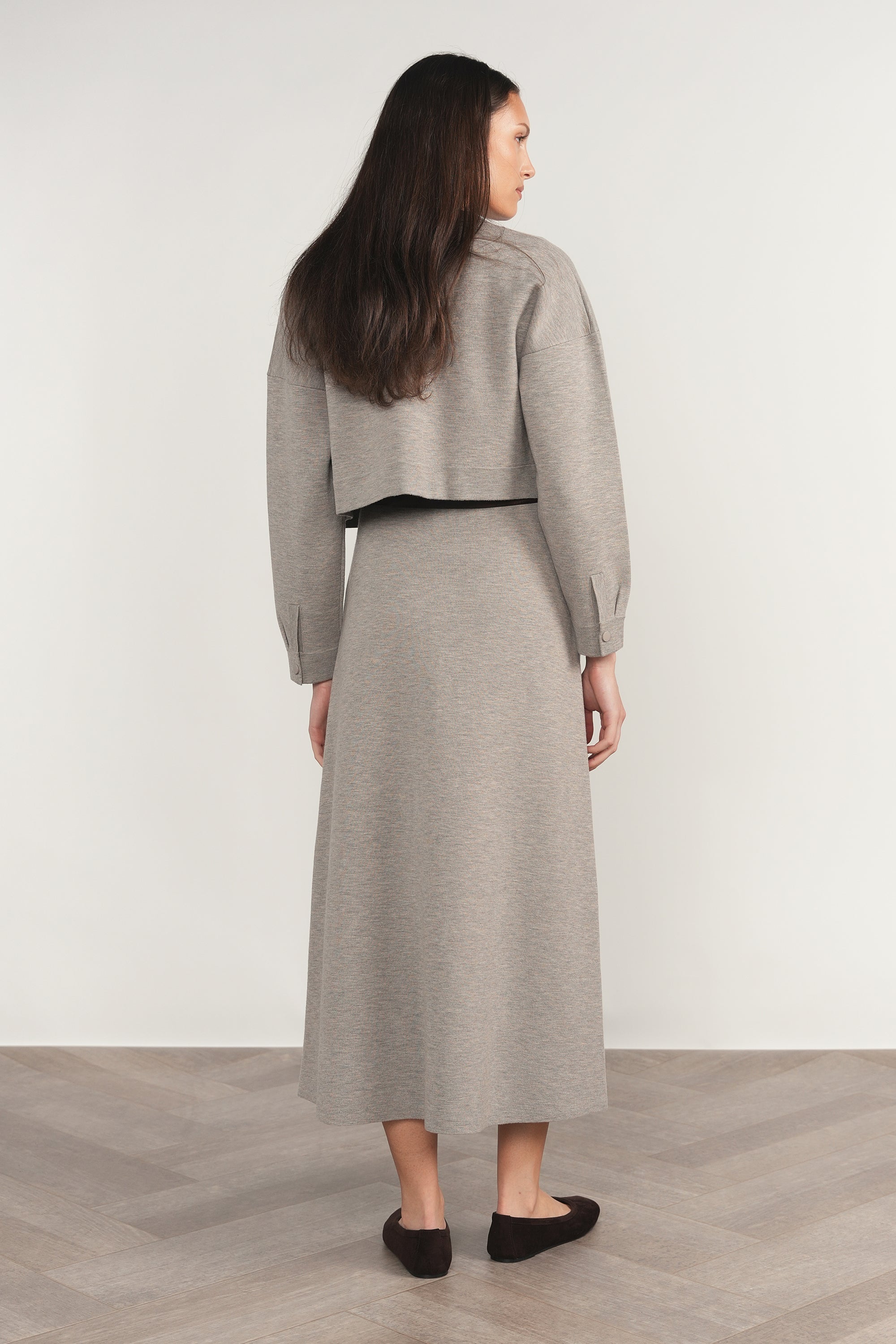 Seine Skirt - Greige Marl