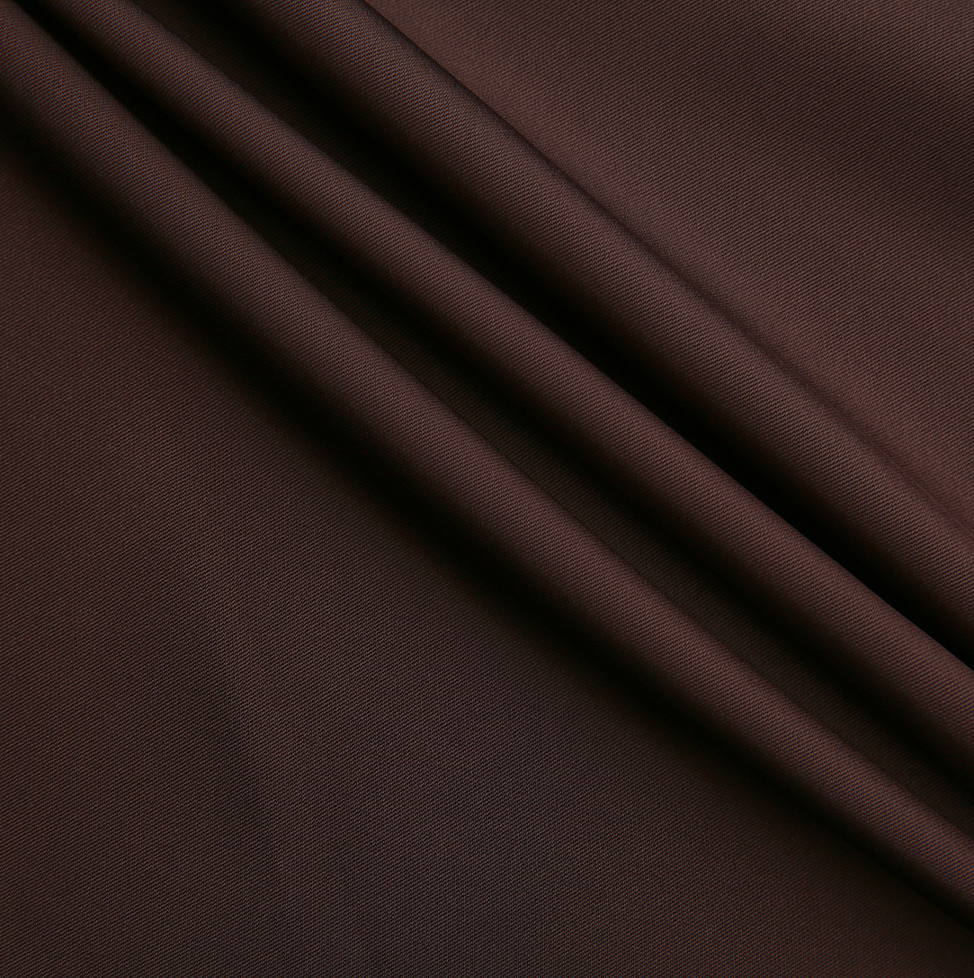 Silk Seam Detailed Skirt - Brown