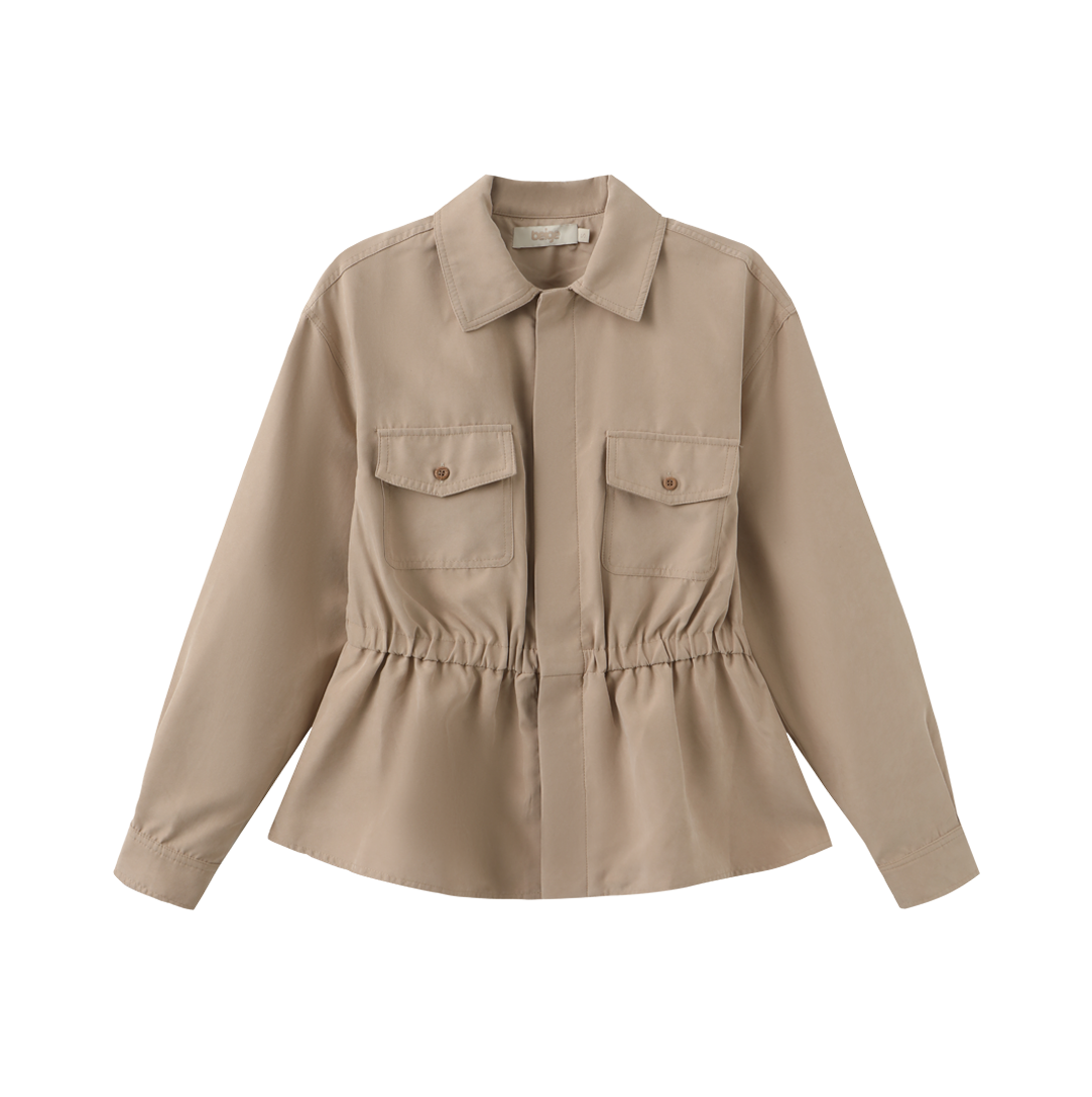 Tiramisu Cinched Jacket - Beige