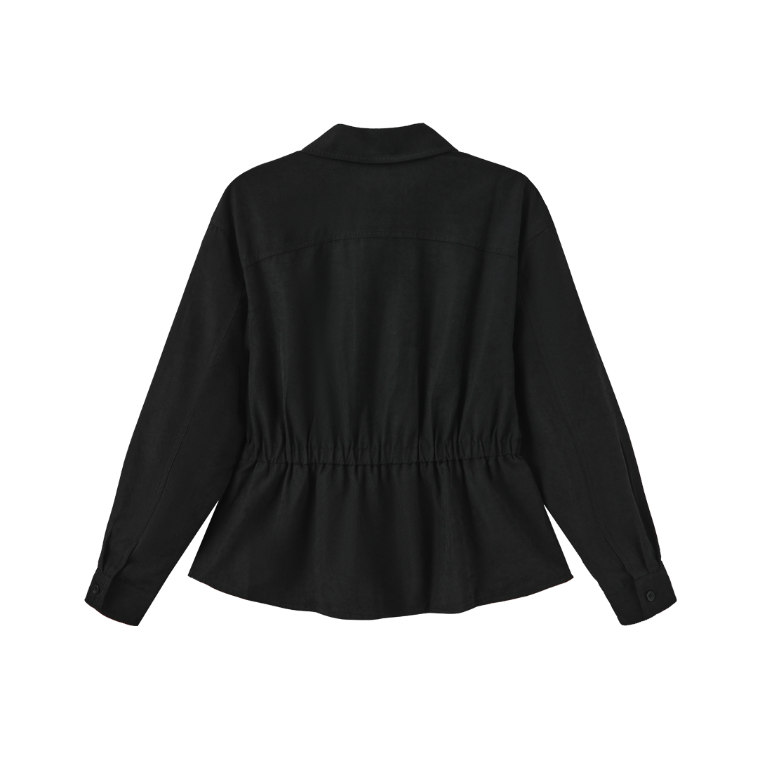 Tiramisu Cinched Jacket - Black